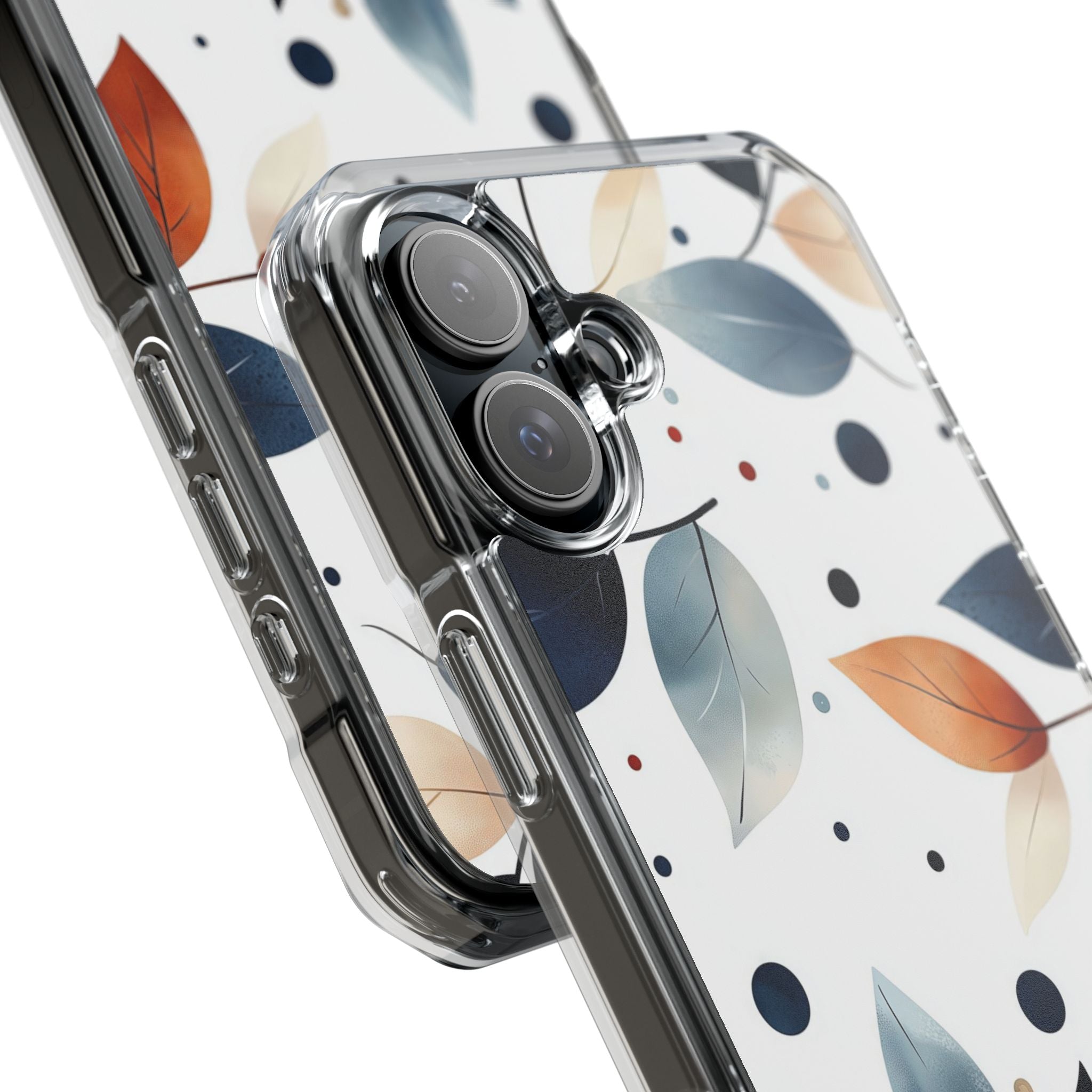 Leaves And Circles iPhone Case - Impact