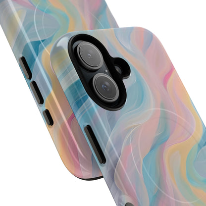 Dreamy Pastel Swirls - Tough + MagSafe® iPhone 16 Phone Case