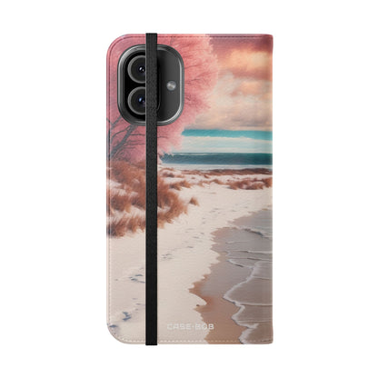 Pink Breeze Tree - iPhone 16 Plus Case - Wallet
