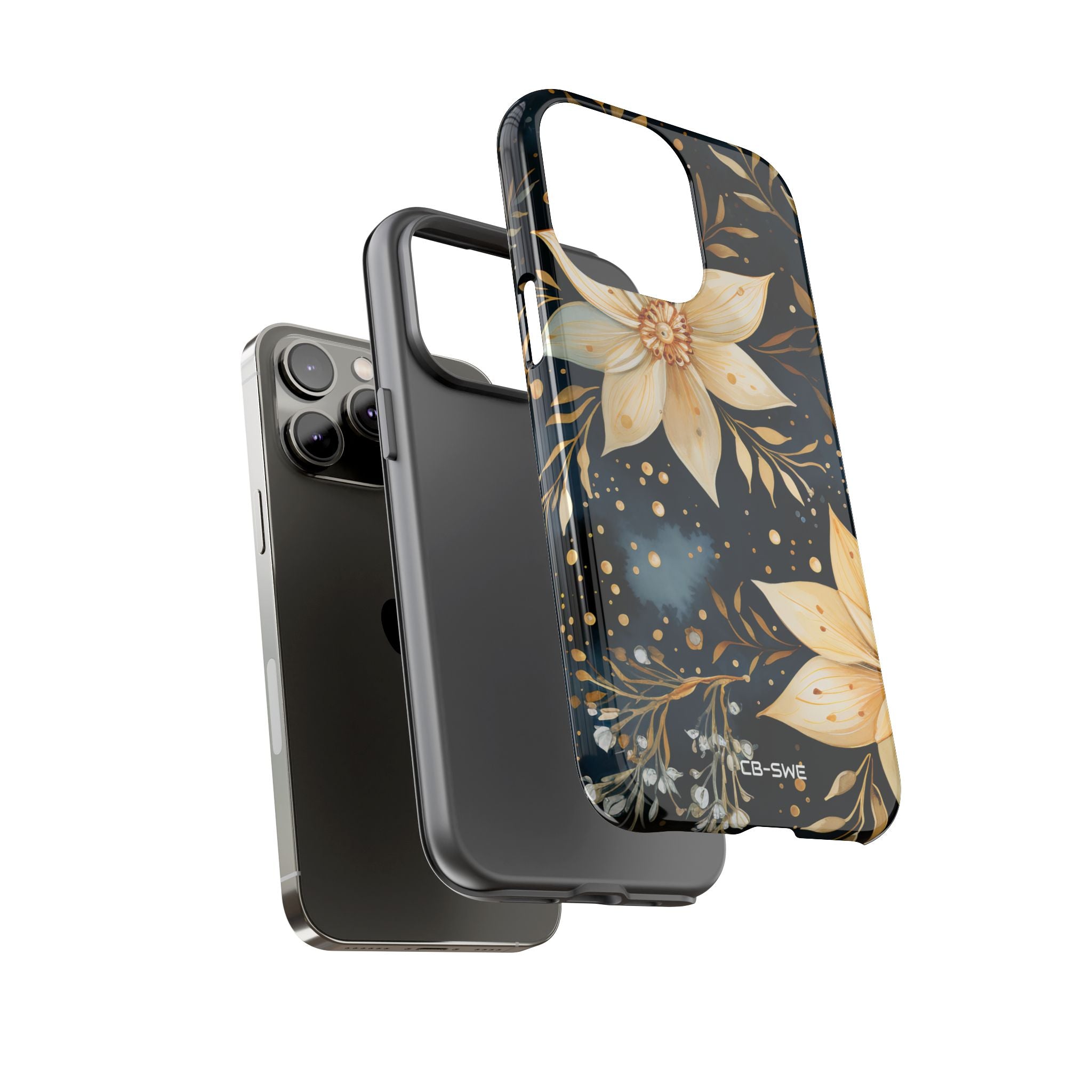 Floral Elegance Flourishes - iPhone Case