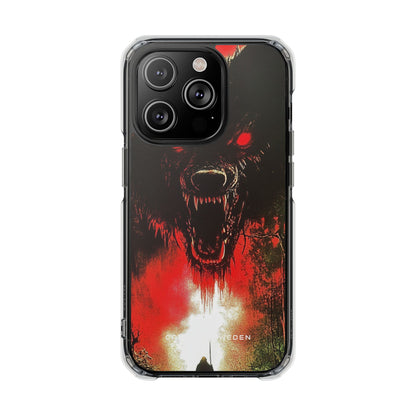 Bloodmoon Wolf's Lament iPhone 14 - Clear Impact Phone Case