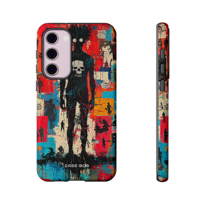 Spiky Skull Silhouette Samsung S23 Plus Case - Tough