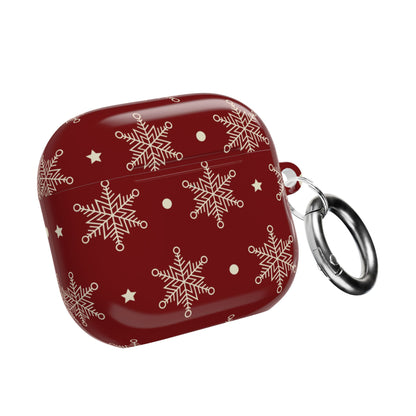 Kreemi Lumihiutaleet Karmiini - AirPods Case