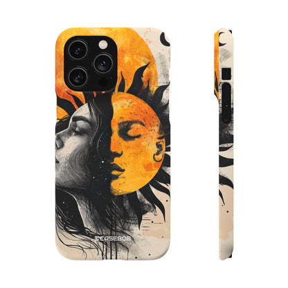 Sunlit Duality | Slim Phone Case for iPhone