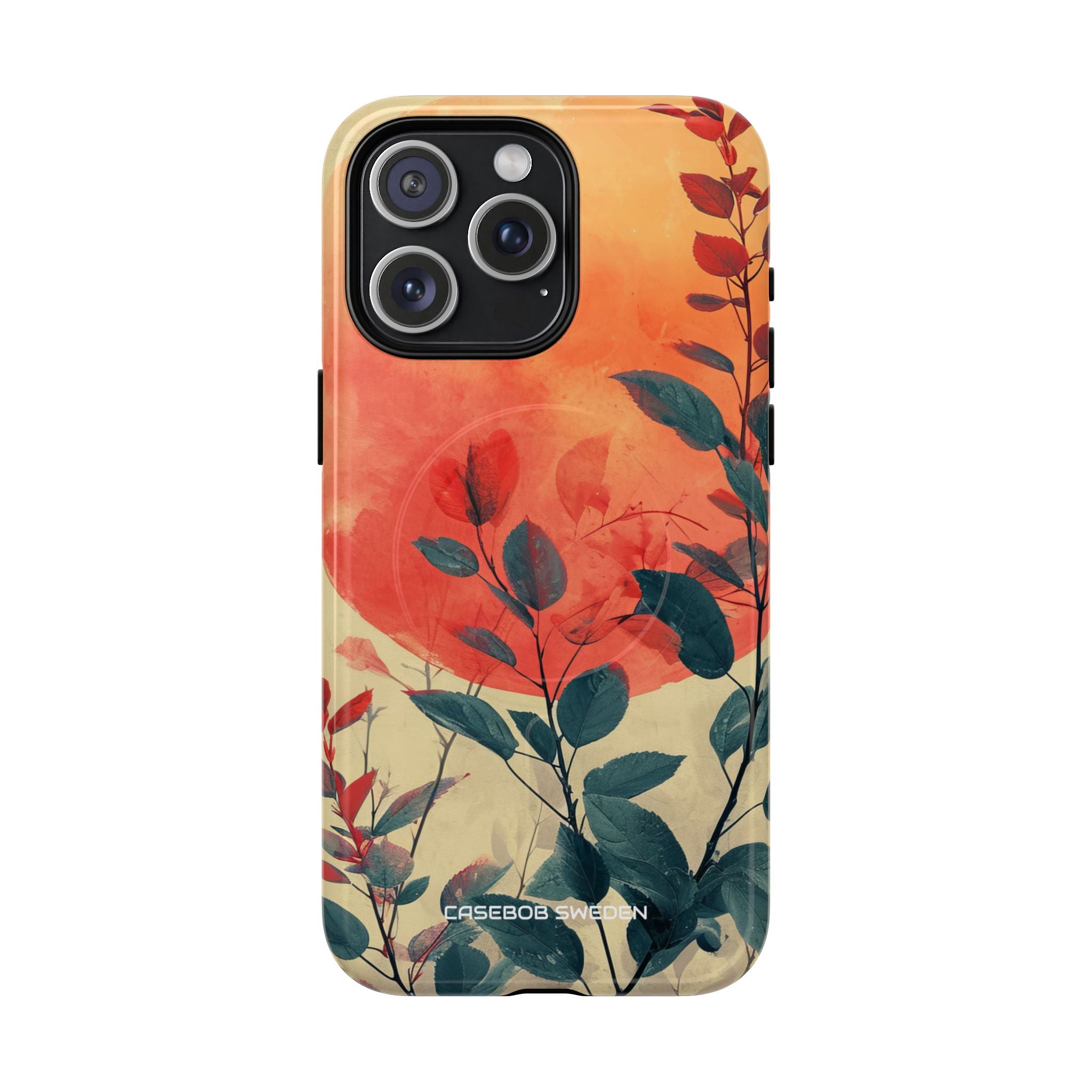 Orange Sun Harmony - Tough + MagSafe® iPhone 15 Phone Case