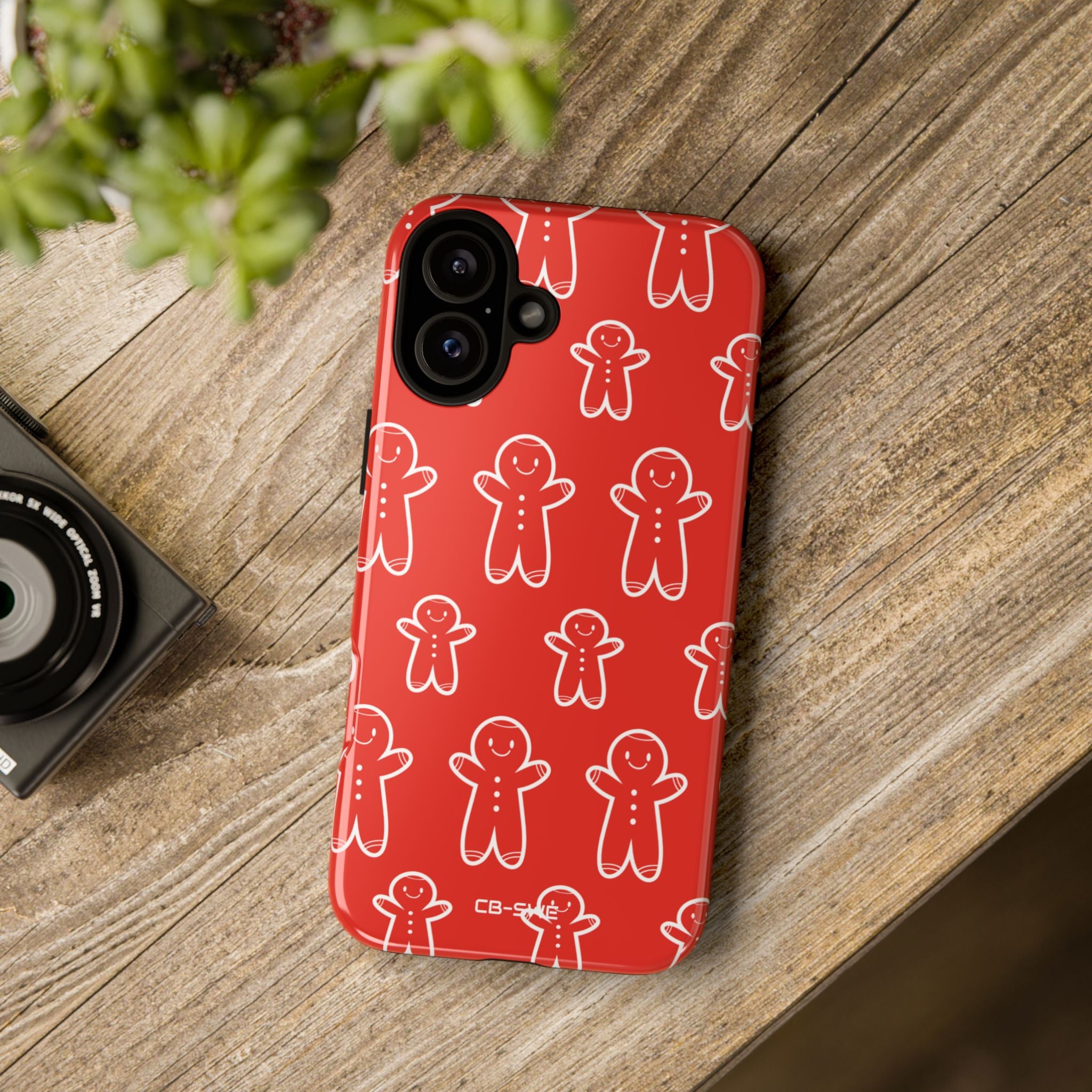 Gingerbread Men Play - iPhone Case