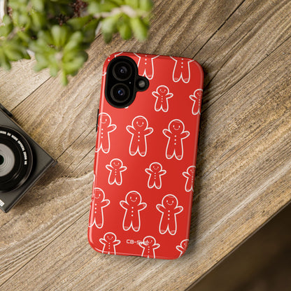 Gingerbread Men Play - iPhone Case