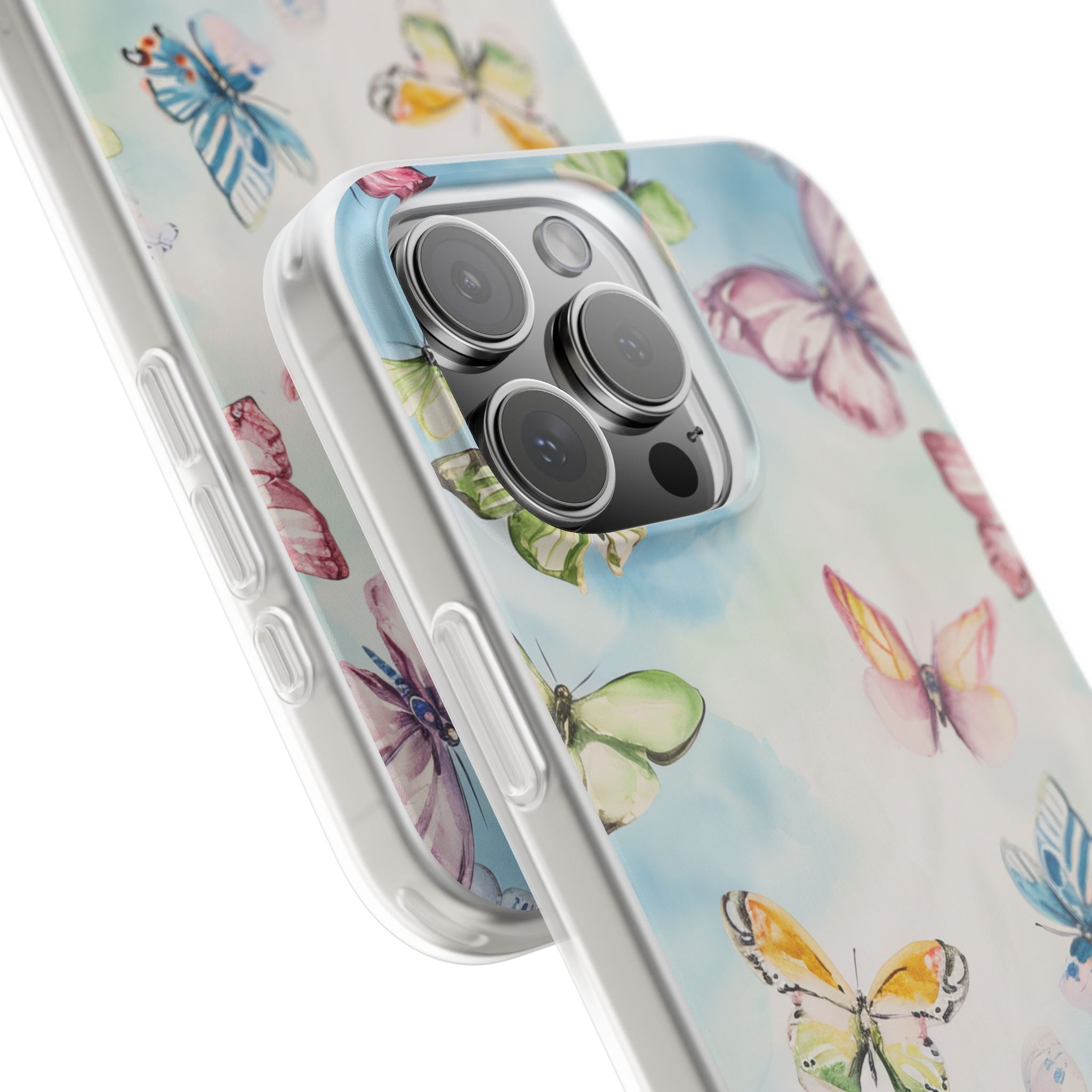 Watercolor Butterfly Bliss - Flexi iPhone 16 Phone Case