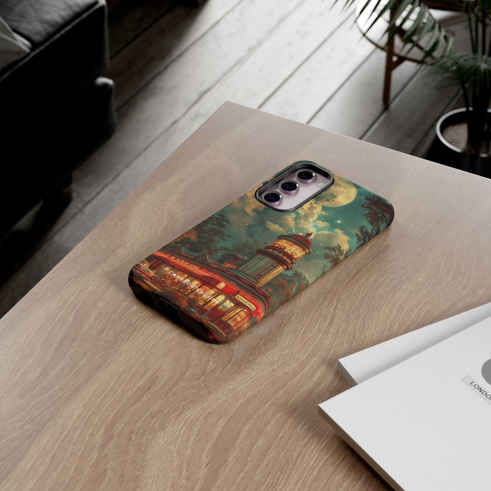 Vintage Moonlit Diner Fantasy Samsung S23 - Tough Phone Case