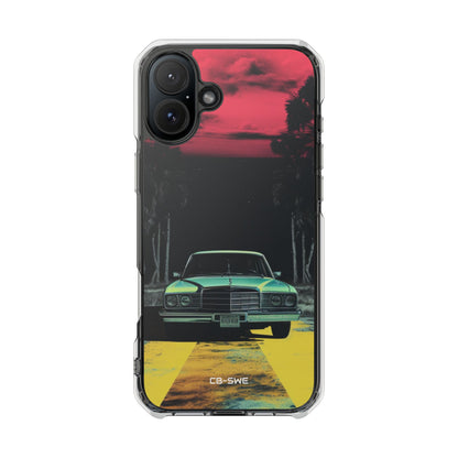 Retro Futuristic Nightscape iPhone Case - Impact