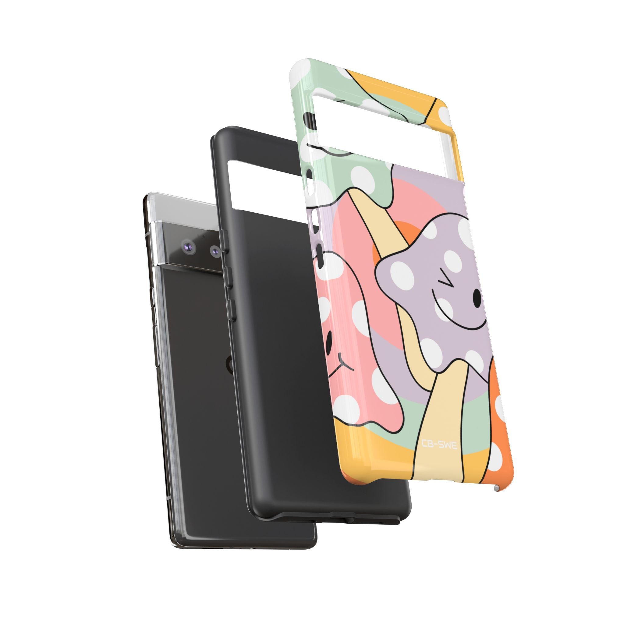Playful Mushroom Friends - Google Pixel Case