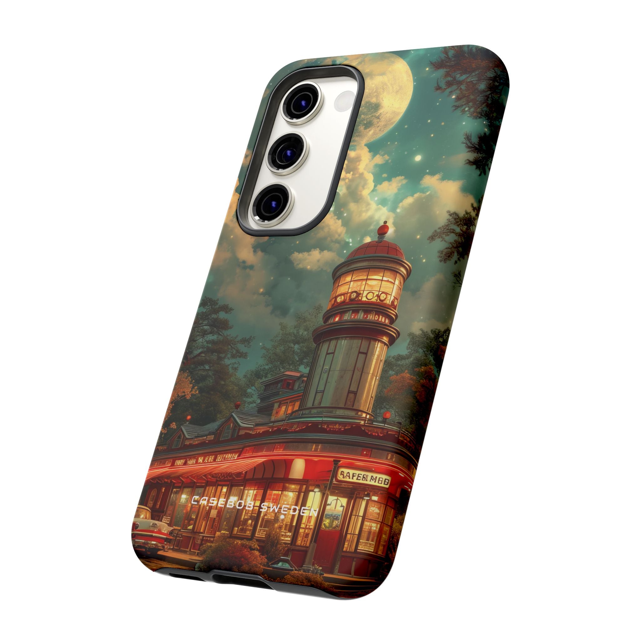 Vintage Moonlit Diner Fantasy Samsung S23 - Tough Phone Case