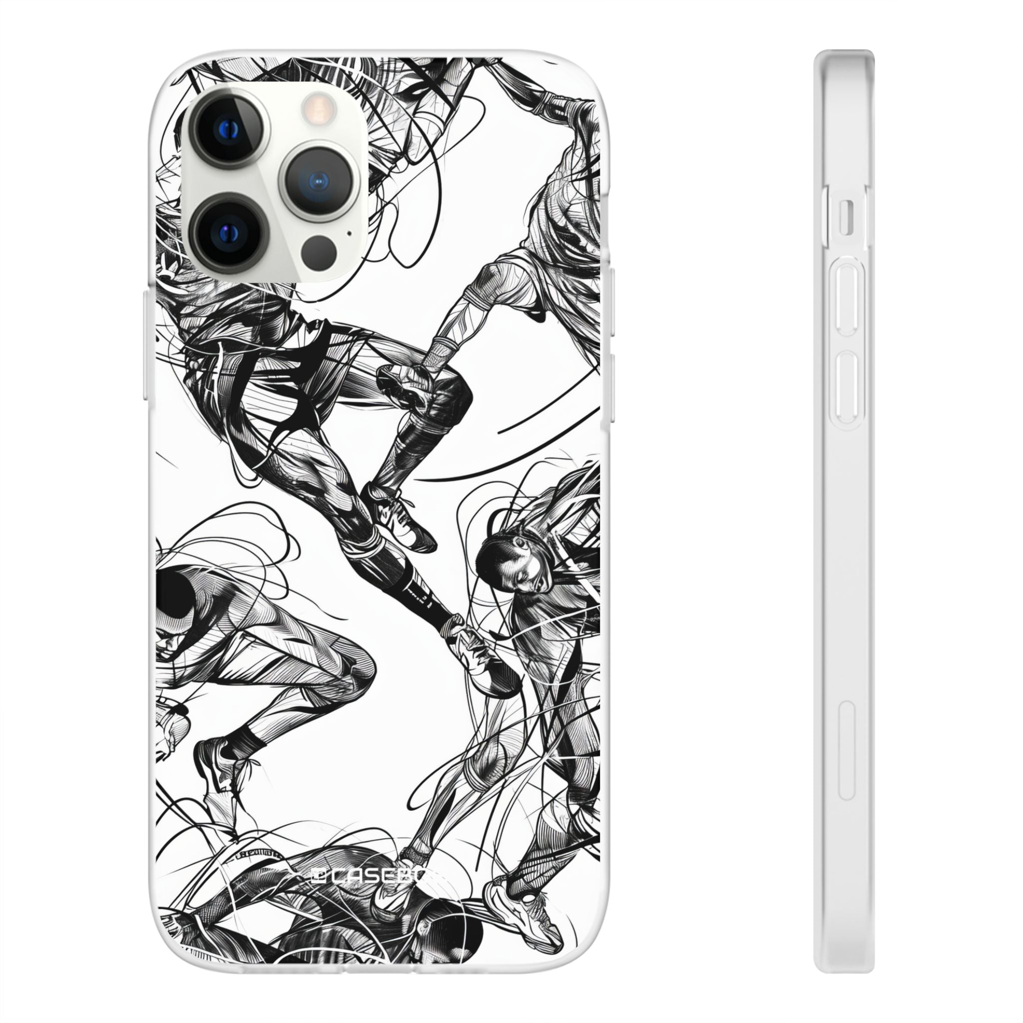 Dynamic Athletic Surrealism | Flexible Phone Case for iPhone