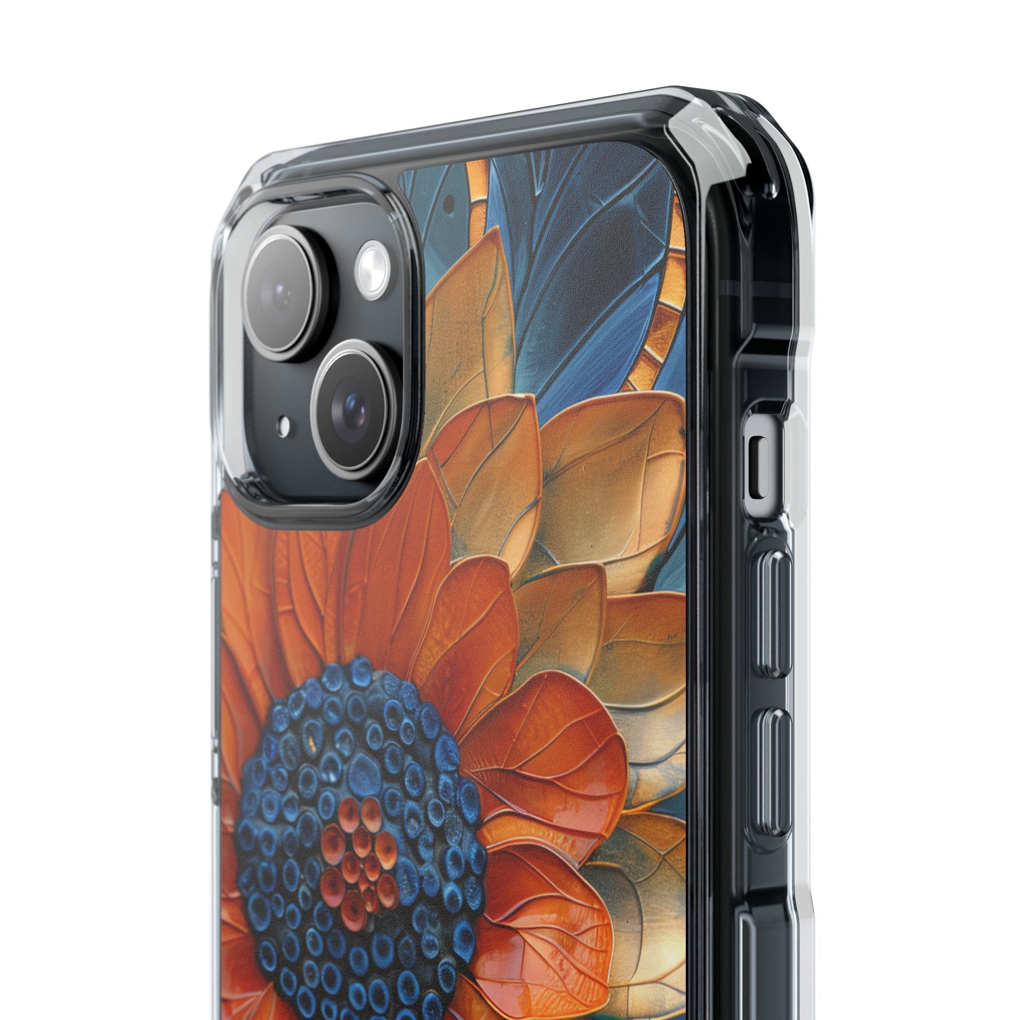 Mosaic Blossom Harmony iPhone 15 - Clear Impact Phone Case