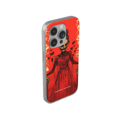 Haunting Scarlet Descent iPhone 14 - Flexi Phone Case