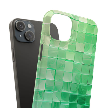 Gradient Verdegrid iPhone 15 - Slim Phone Case