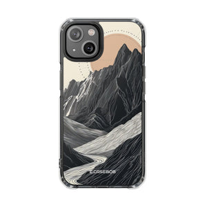 Tranquil Peaks – Handyhülle für iPhone (Clear Impact – Magnetisch)