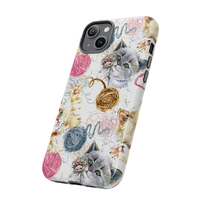 Cute Kitten Pattern - Protective Phone Case