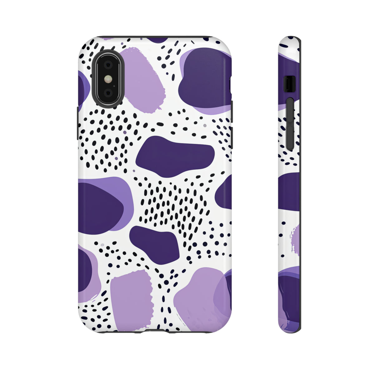 Purple Dots Elegance Case - Schutzhülle fürs Handy