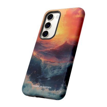 Ocean Sunset Waves - Tough Samsung S23 Phone Case