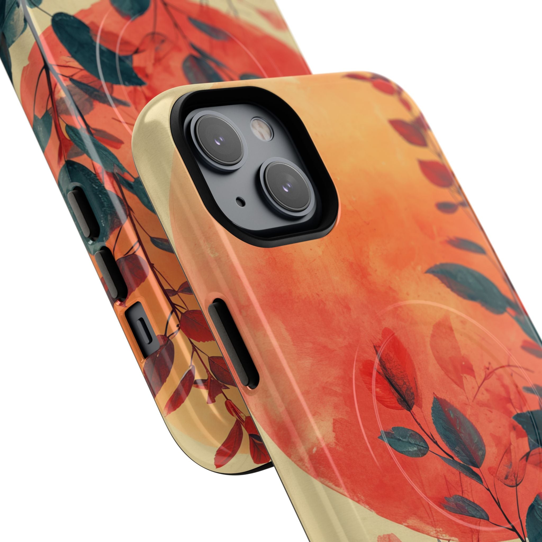 Orange Sun Harmony - Tough + MagSafe® iPhone 14 Phone Case