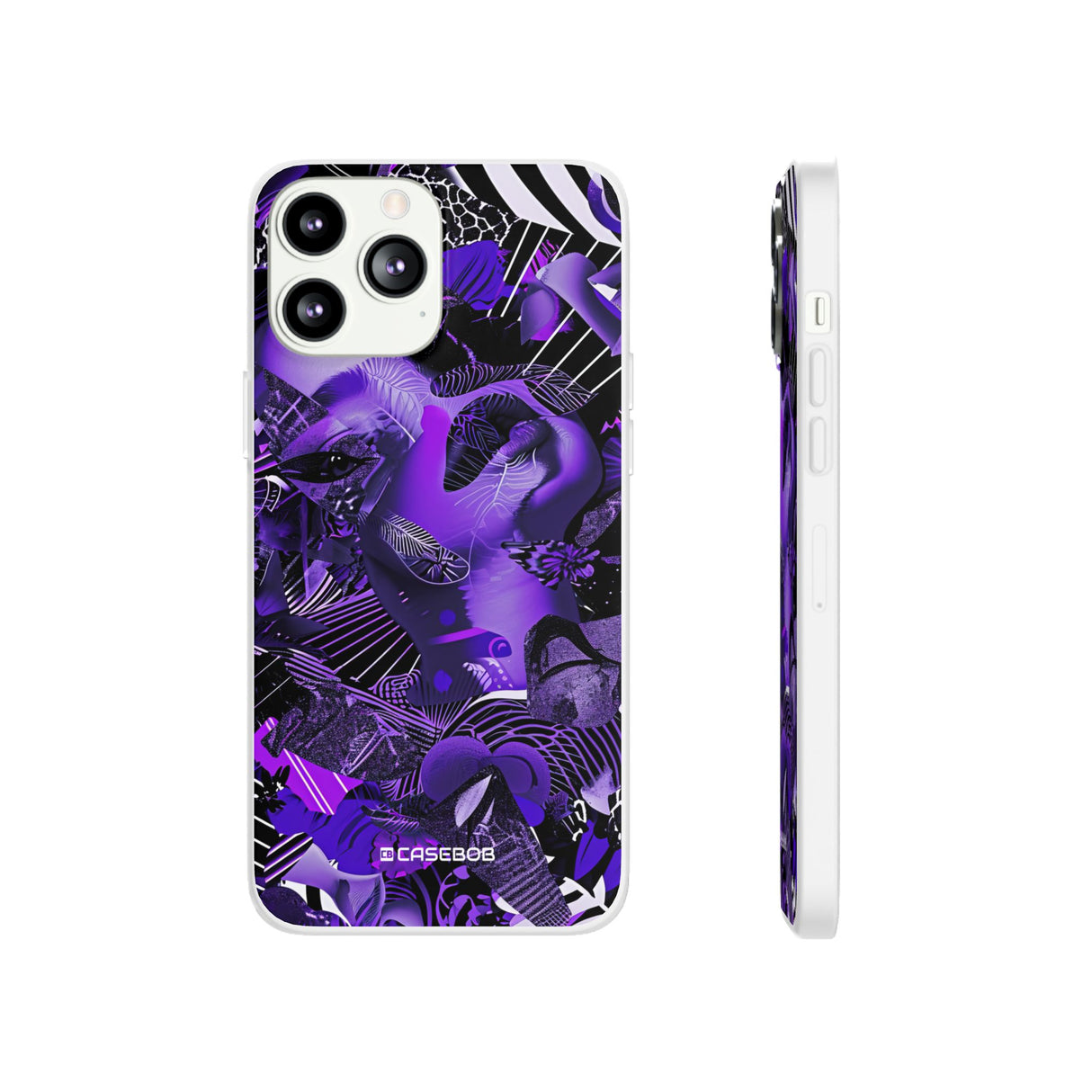 Ultraviolettes Design | Handyhülle für iPhone (flexible Hülle) 