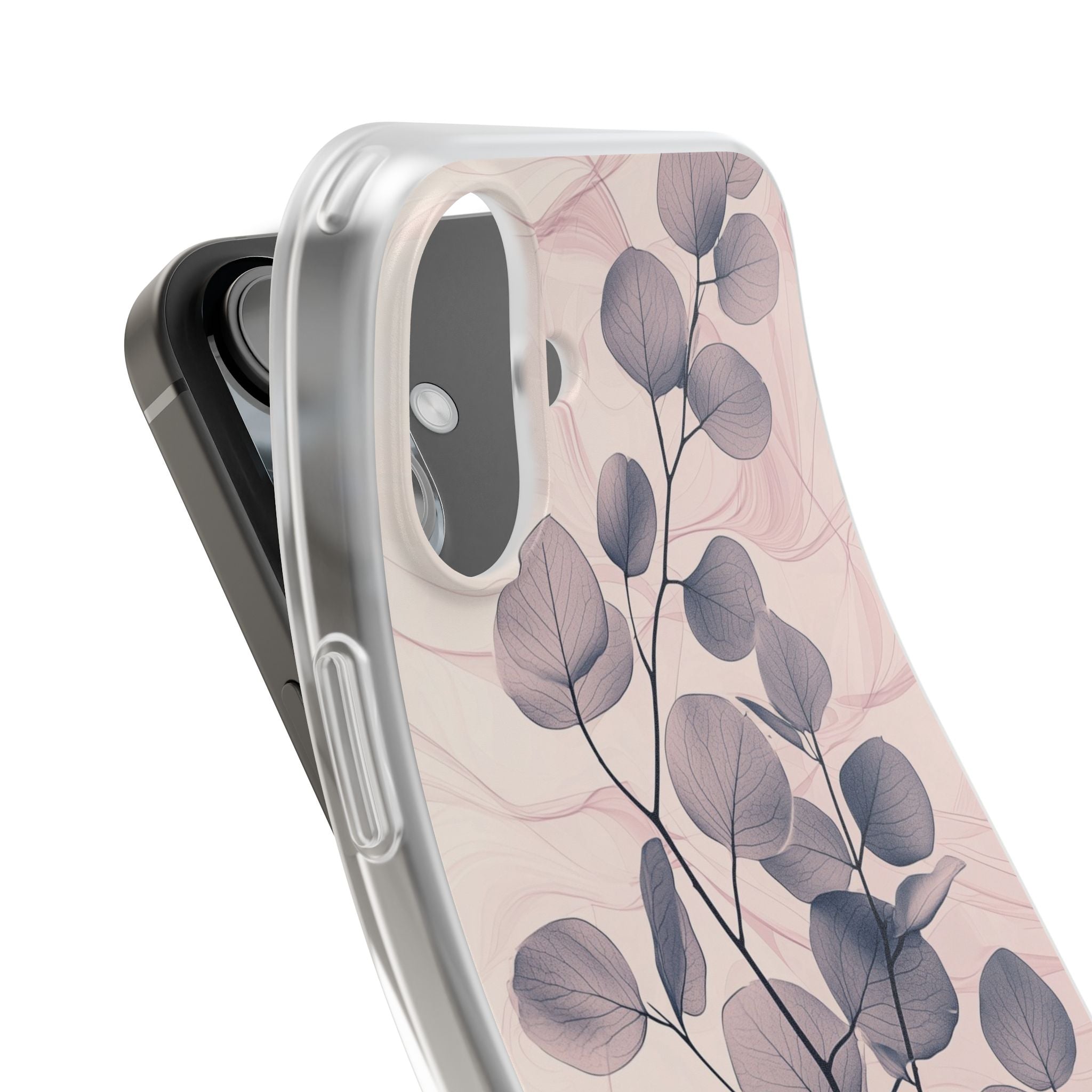 Veined Leaf Whisper iPhone 16 Plus Case - Soft