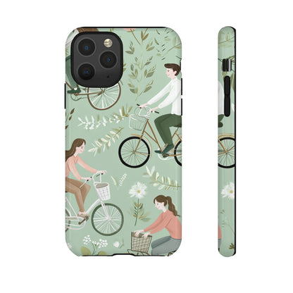 Pastel Bike Ride Romance - Protective Phone Case