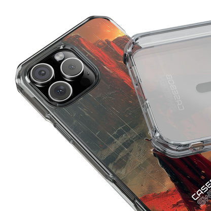 Fiery Wanderer Landschap iPhone 16 - Impact Clear+