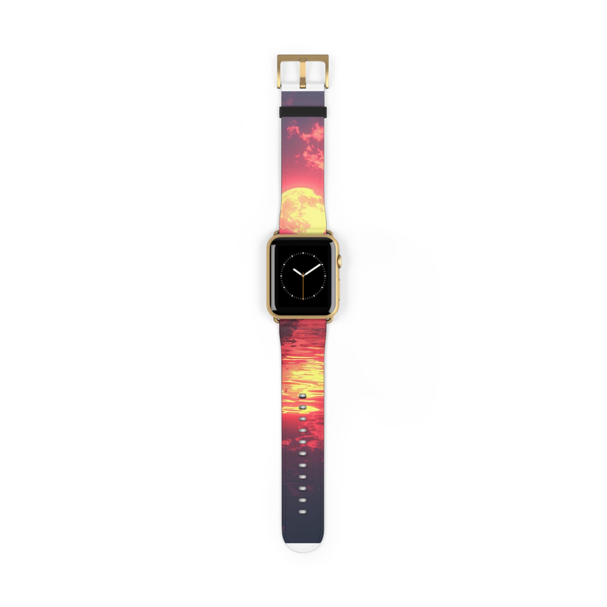 Yellow Moon Reflection - Watch Band