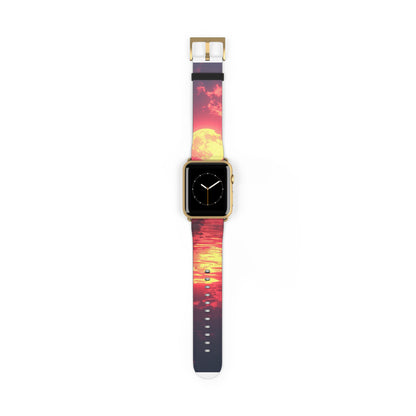 Yellow Moon Reflection - Watch Band