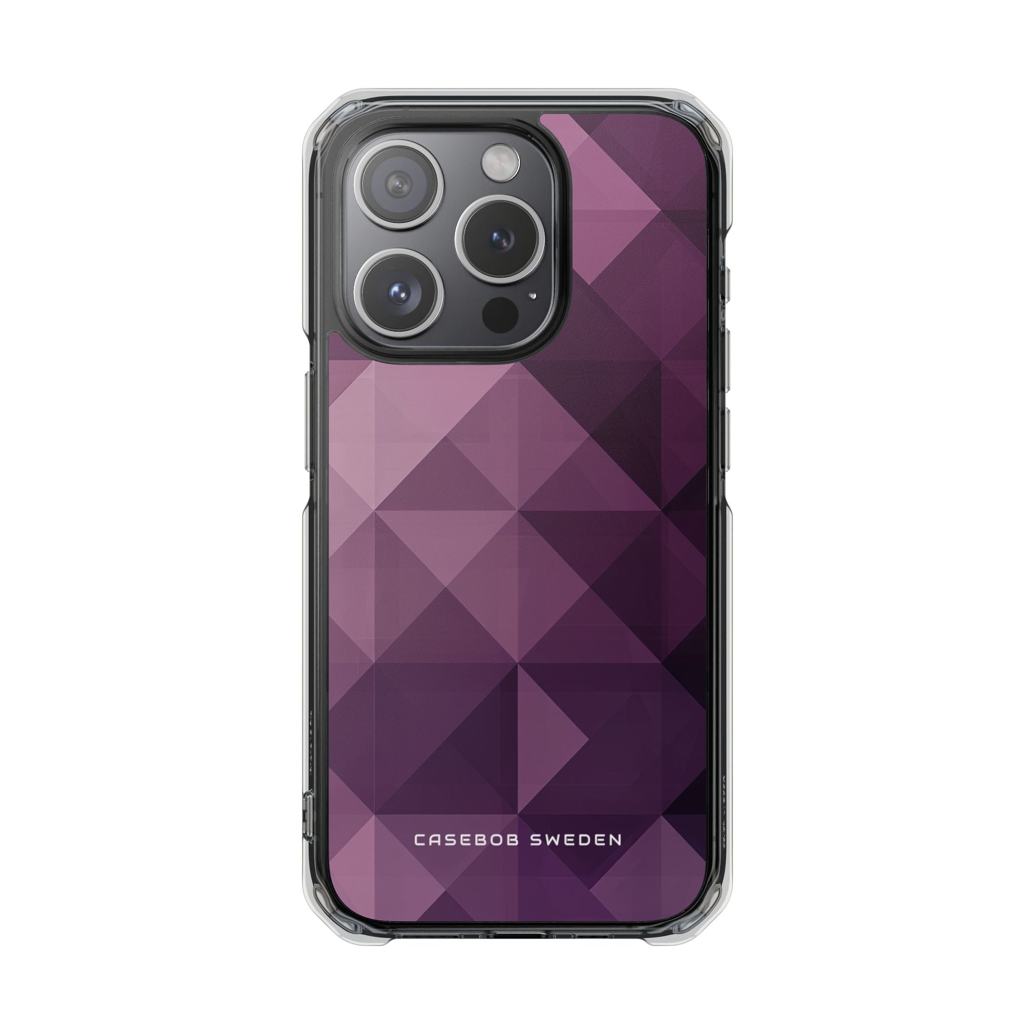 Gradient Purple Mosaic iPhone 15 - Clear Impact Phone Case