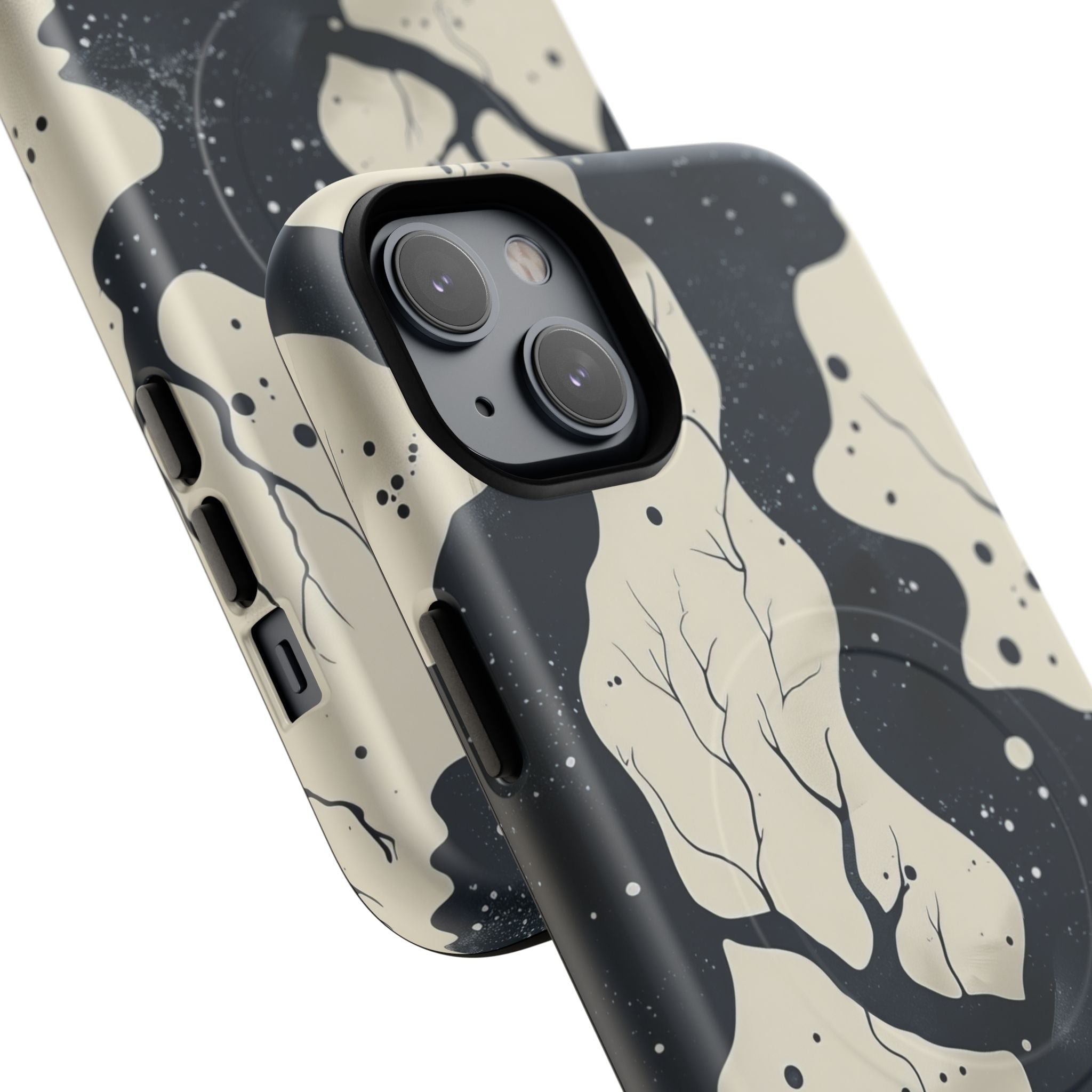 Organic Fluid Silhouettes with Cosmic Depth iPhone 14 | Tough+ Phone Case