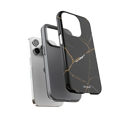 Golden Veins Emerge - iPhone Case