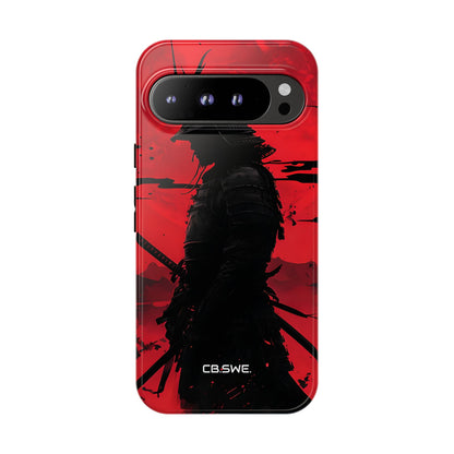 Samurai Warrior Silhouette Crimson Sun Google Pixel 9 - Tough