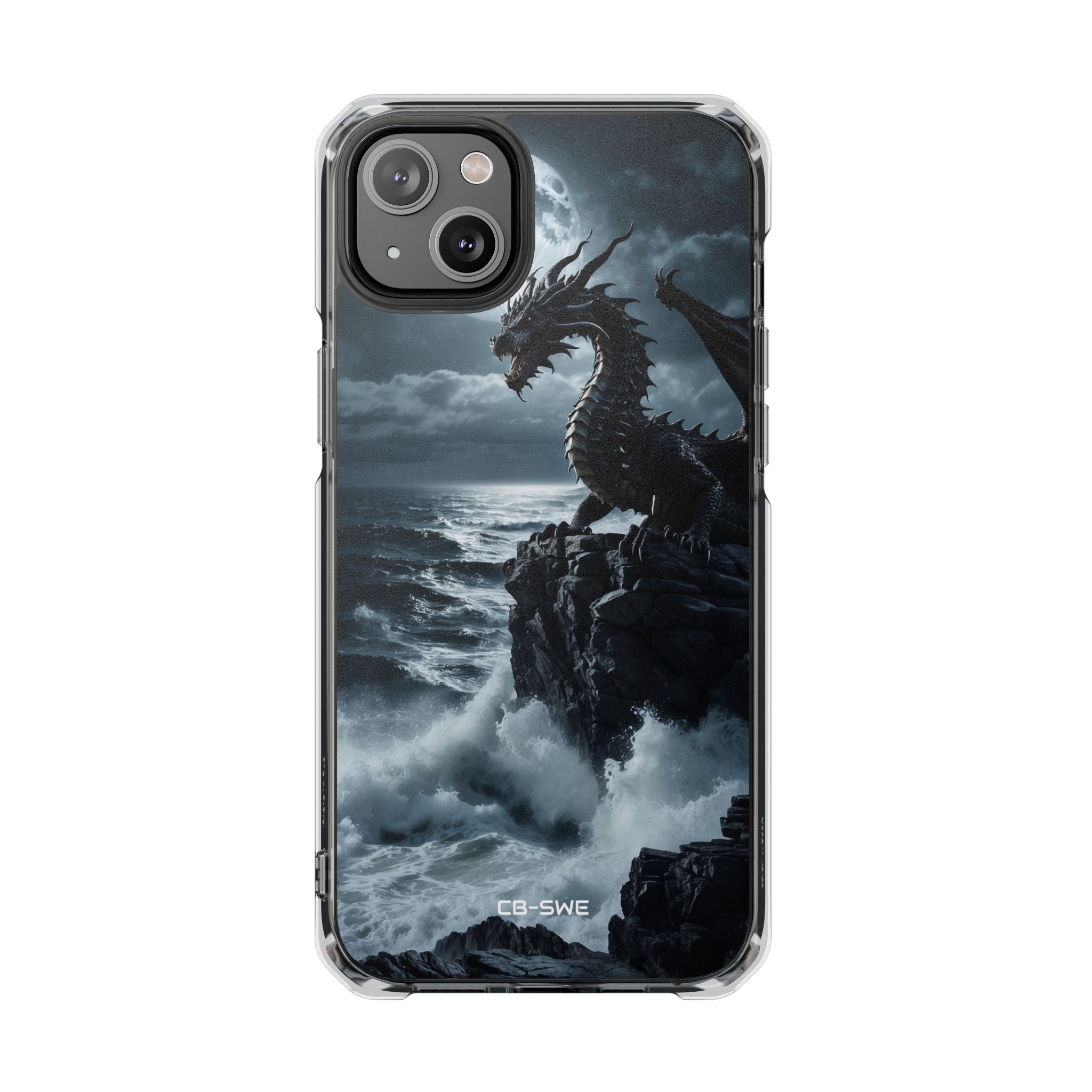 Dragon Roars Against Sea iPhone Case - Impact