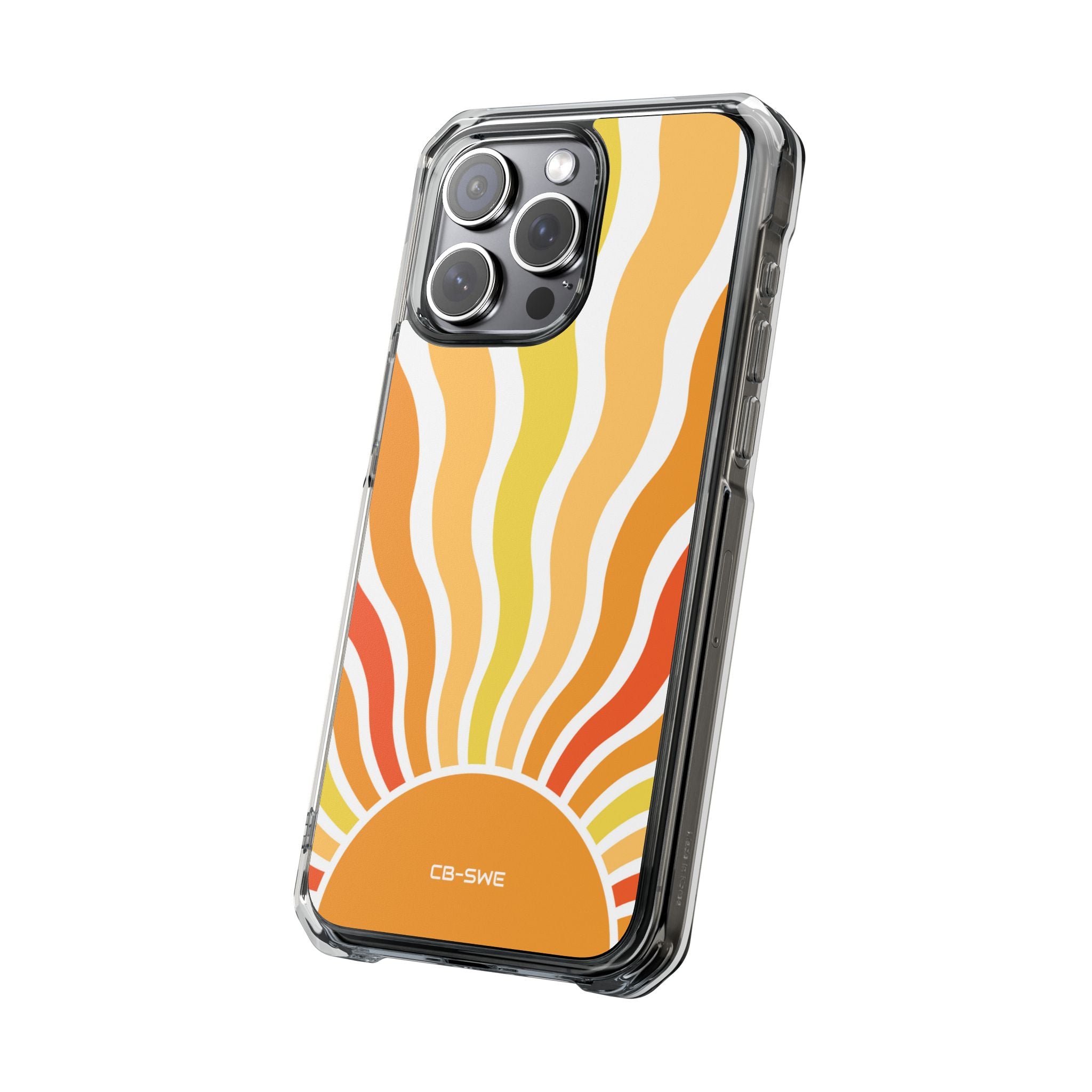 Retro Sunshine Waves iPhone Case - Impact