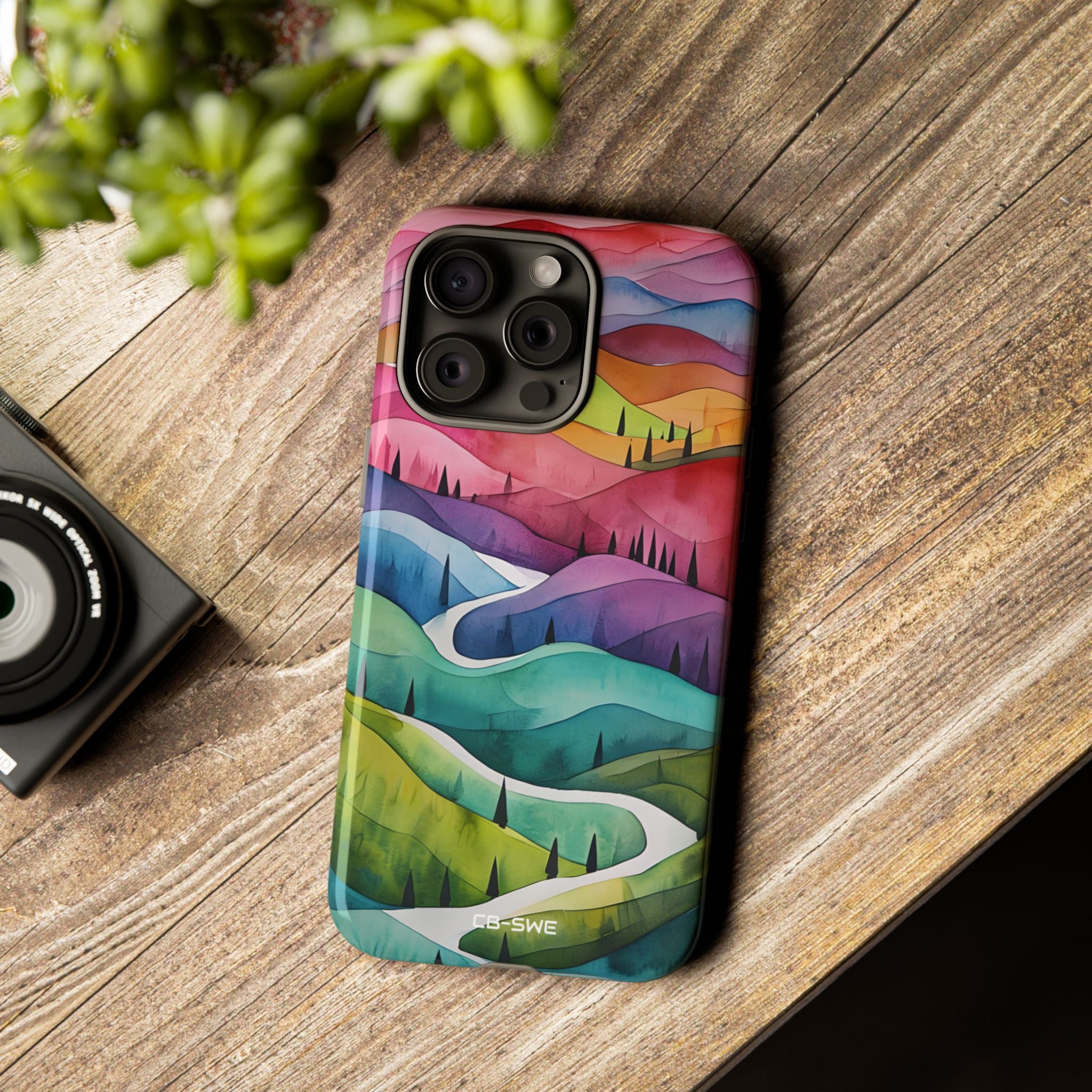 Whimsical Colorful Valleys - iPhone Case