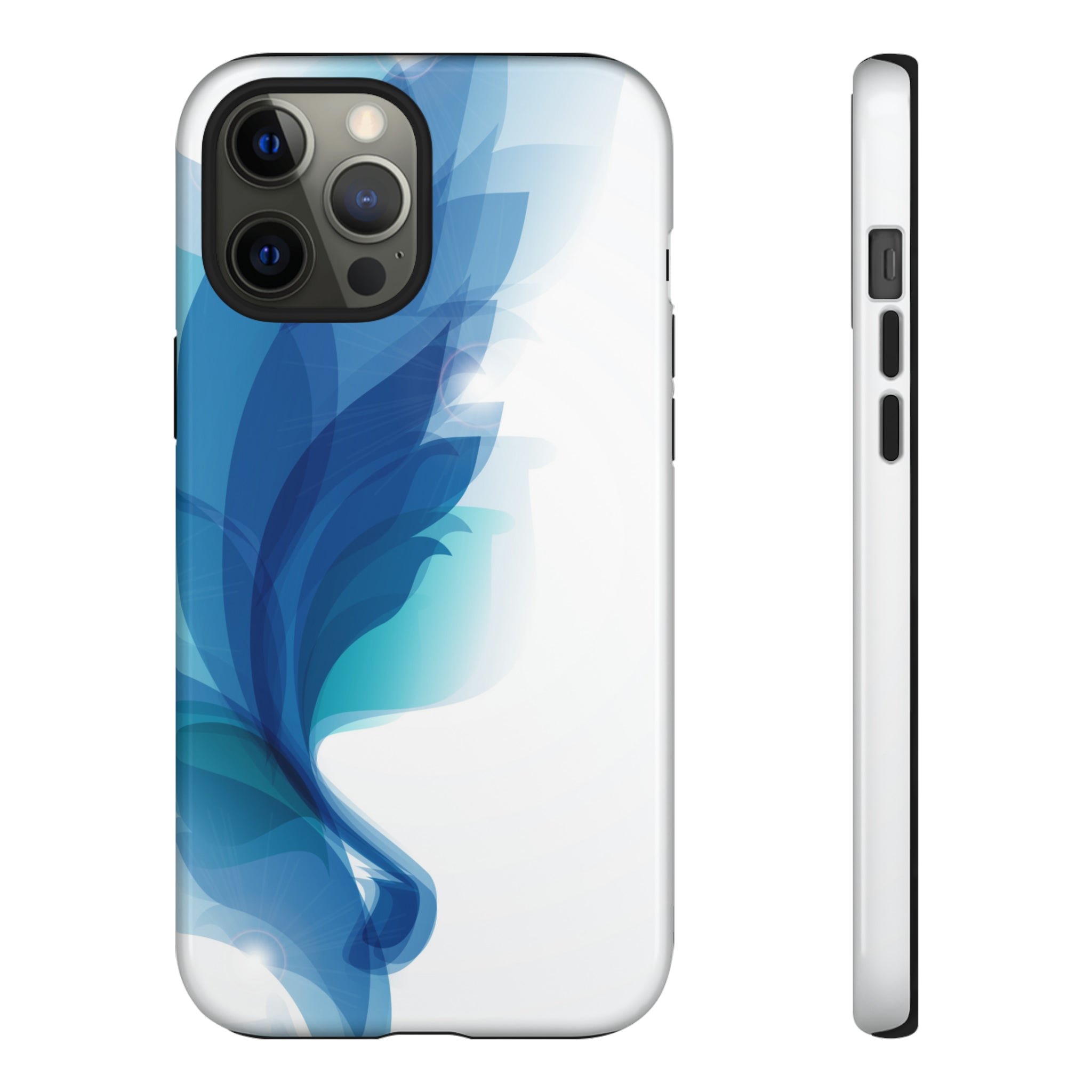 Blue Feathers - Protective Phone Case