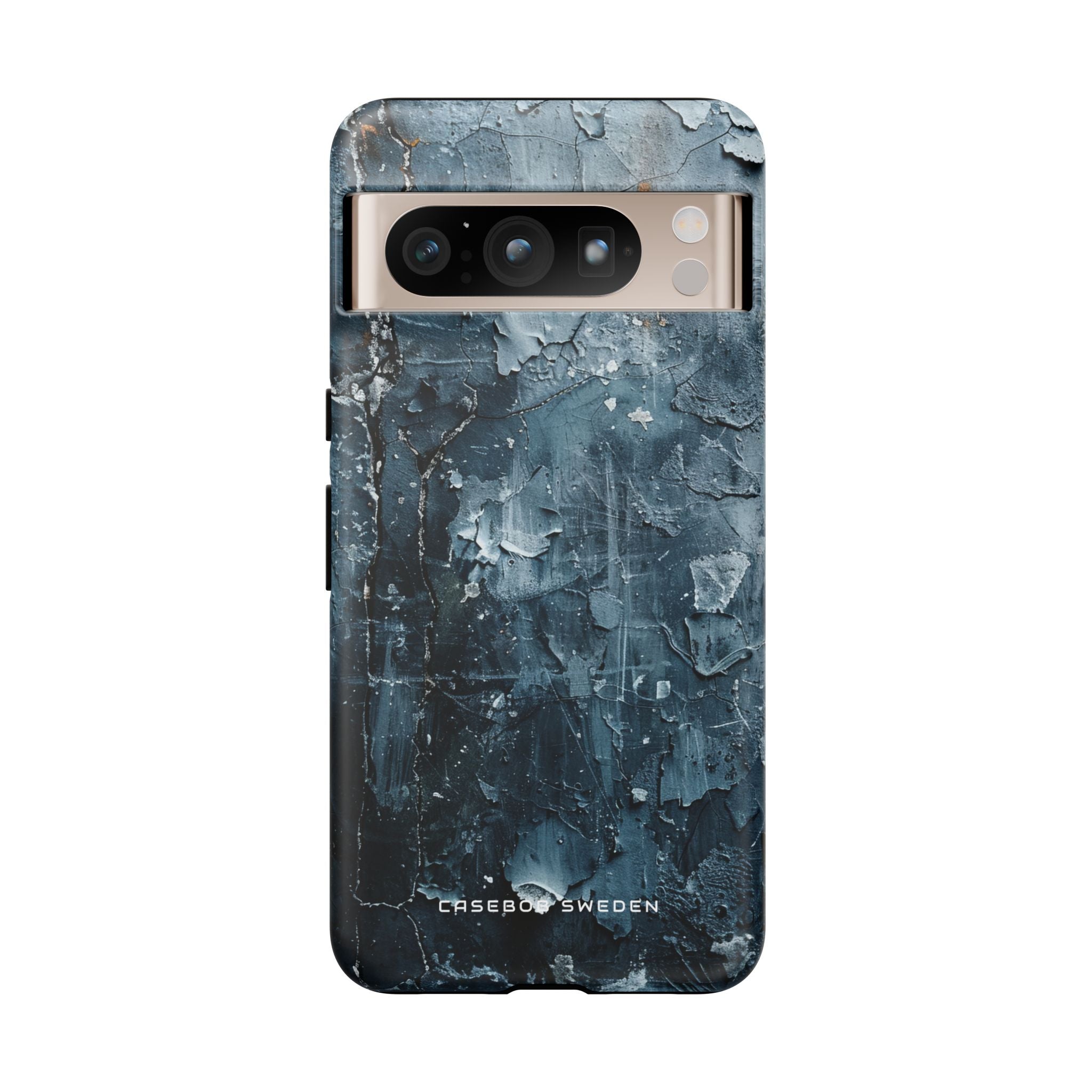 Weathered Blue Tapestry with Cracked Layers Google Pixel 8 - Tough Phone Case