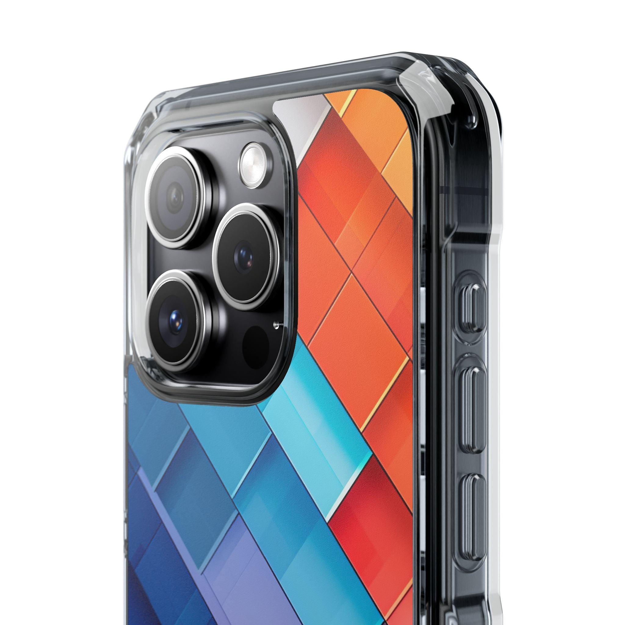 Vibrant GeoFlow iPhone 15 - Clear Impact Phone Case