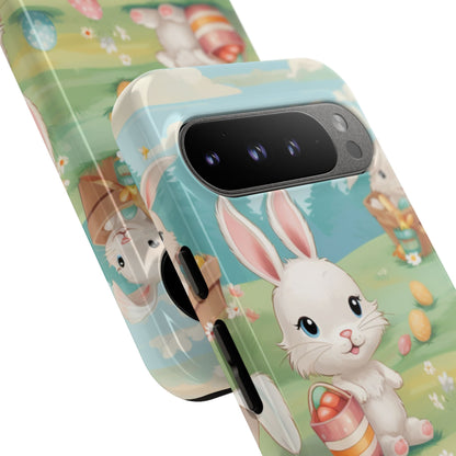 Bunnies Hunt Eggs - Google Pixel Case