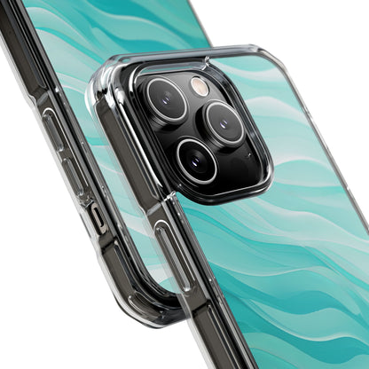 Soothing Aqua Waves iPhone 14 - Impact Clear+