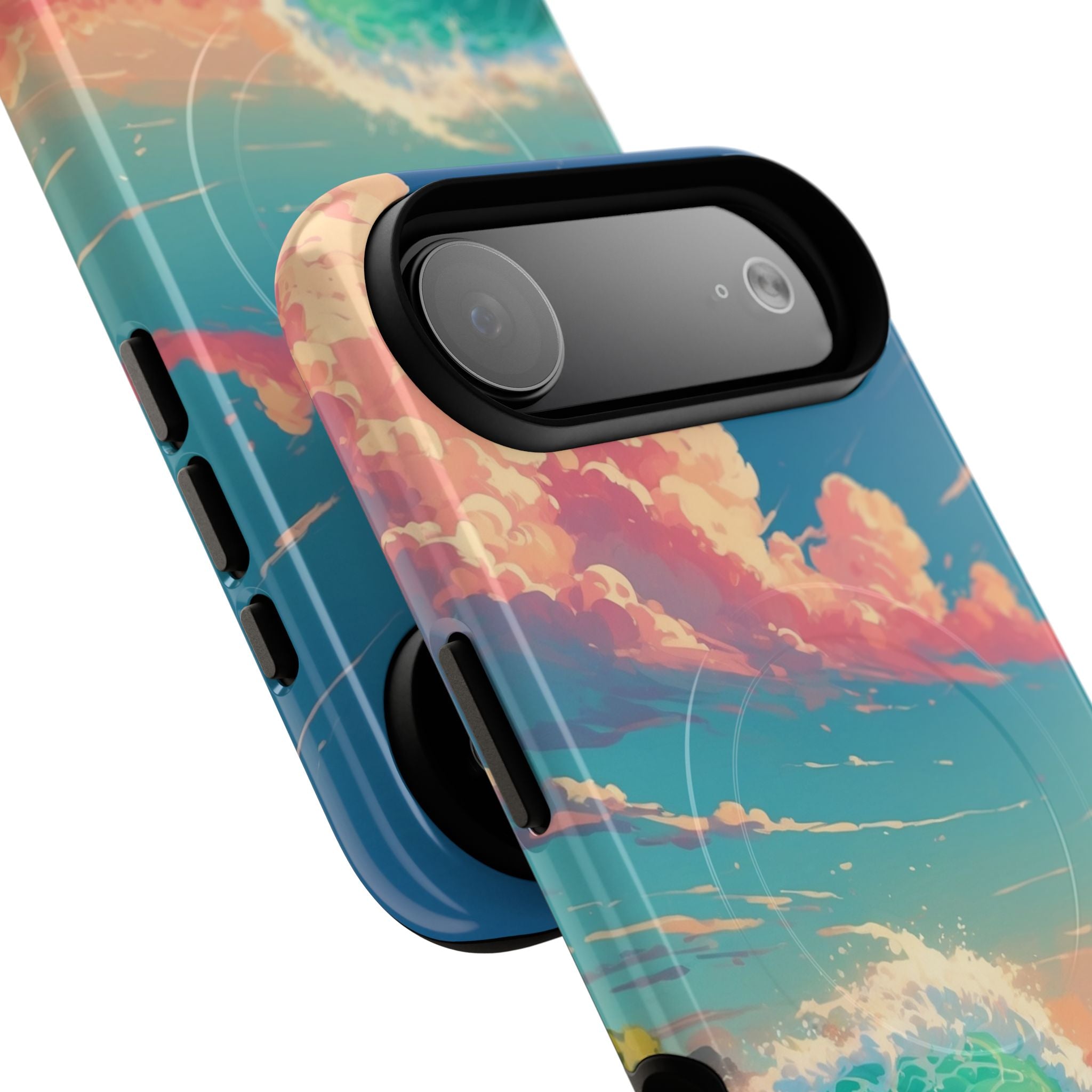 Turquoise Curl iPhone 17 Air Case - Tough+