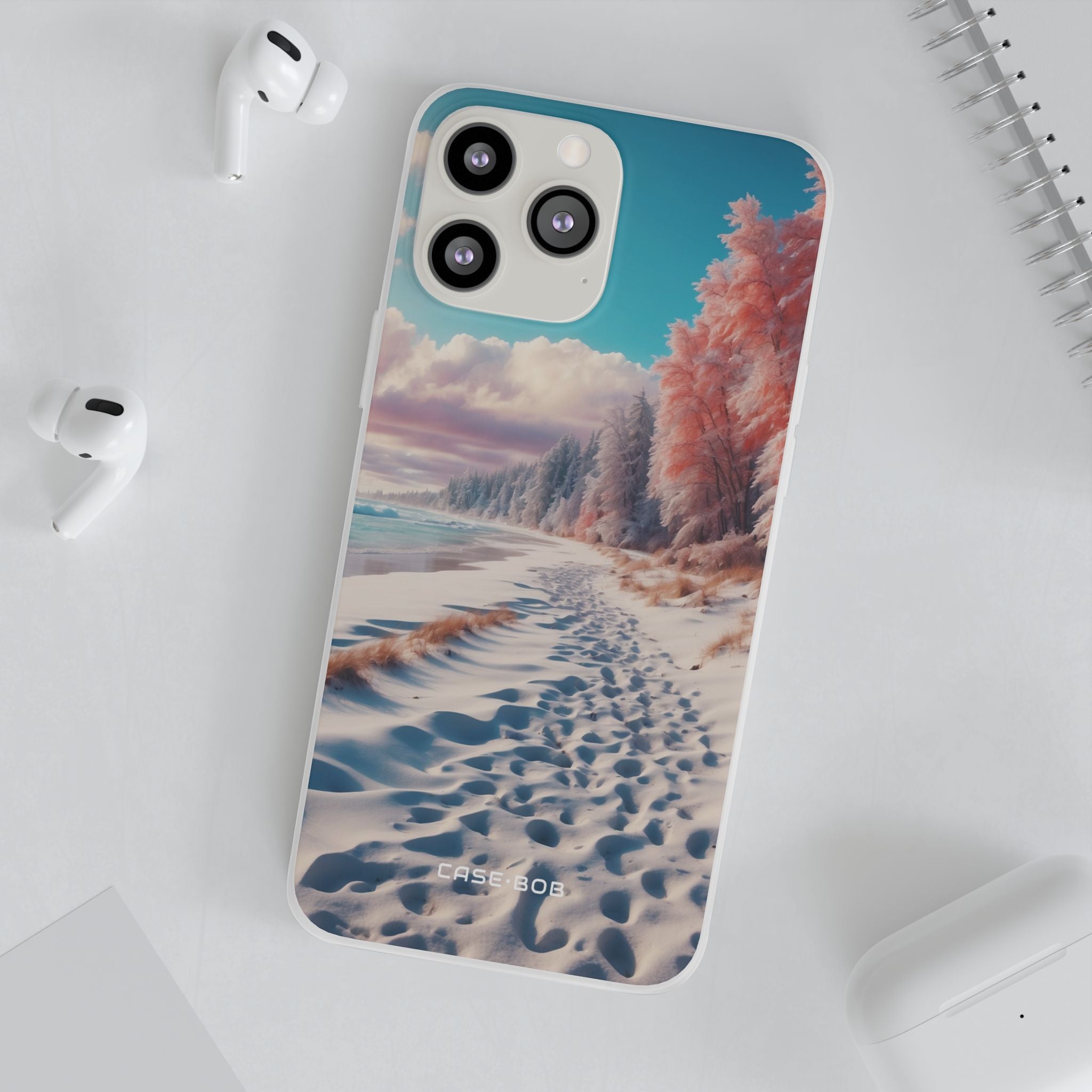 Snowy Footprints iPhone 13 Pro Max - Soft