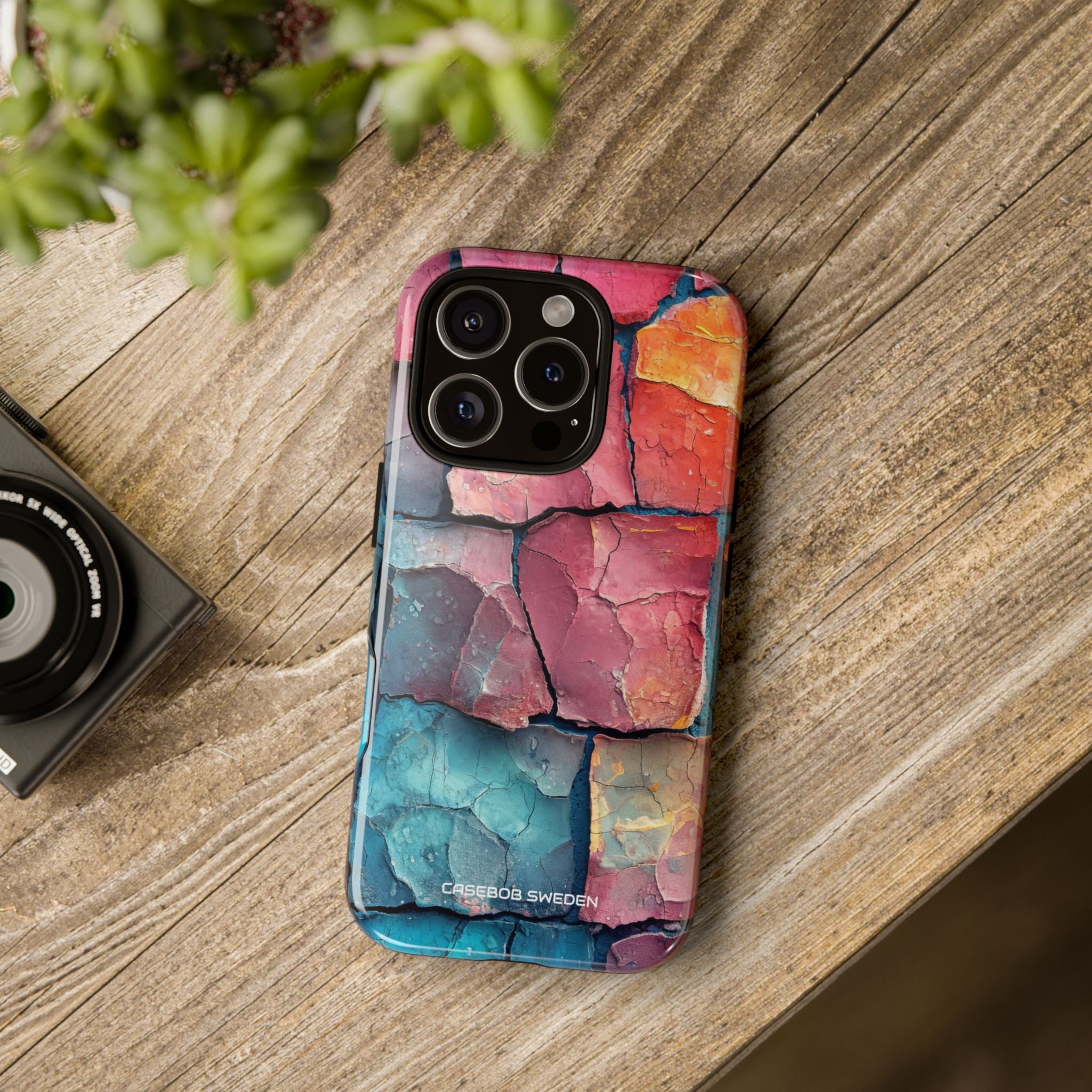 Cracked Earth Mosaic - Tough iPhone 16 Phone Case