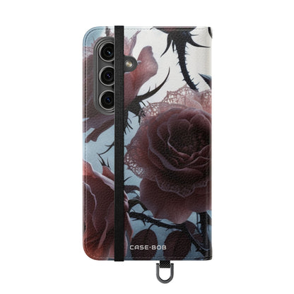Lace Rose Moonlight - Samsung S24 Case - Wallet