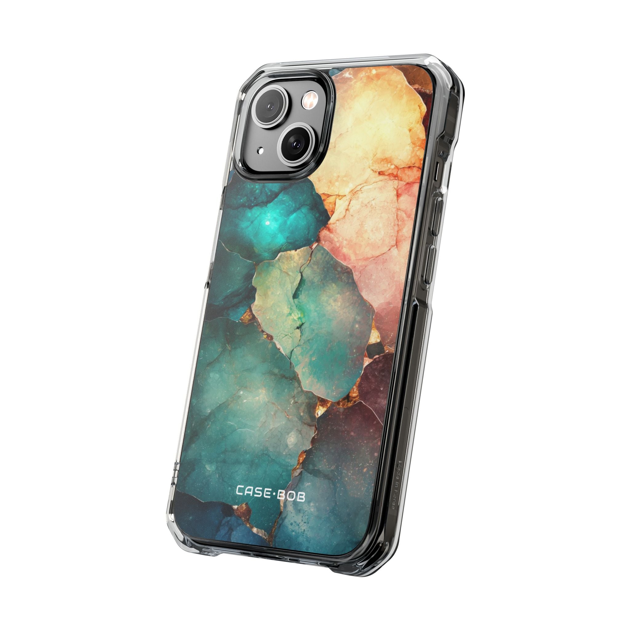 Teal Mosaic Veins iPhone 14 Case - Impact