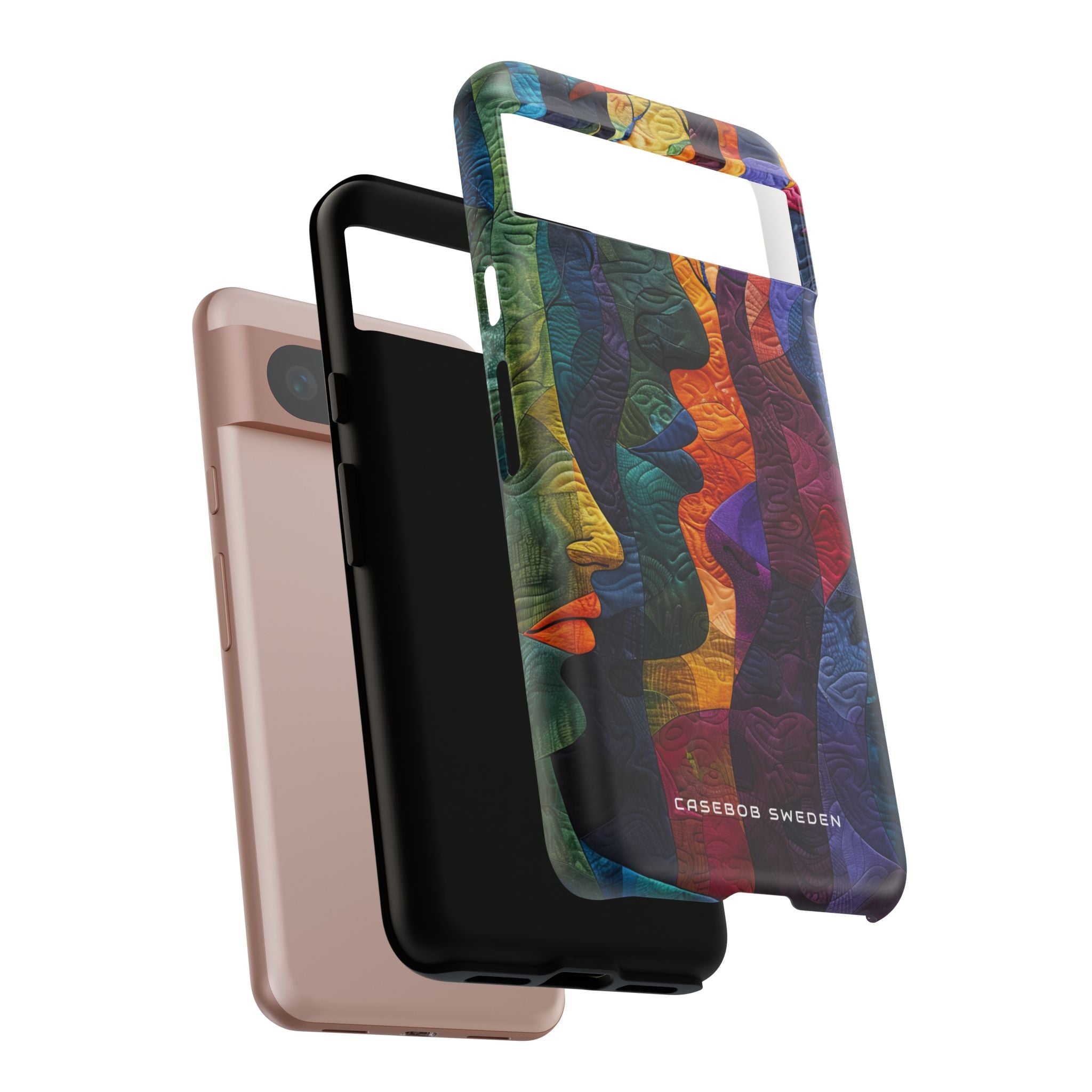 Harmonized Faces and Nature Fusion Google Pixel 8 - Tough Phone Case