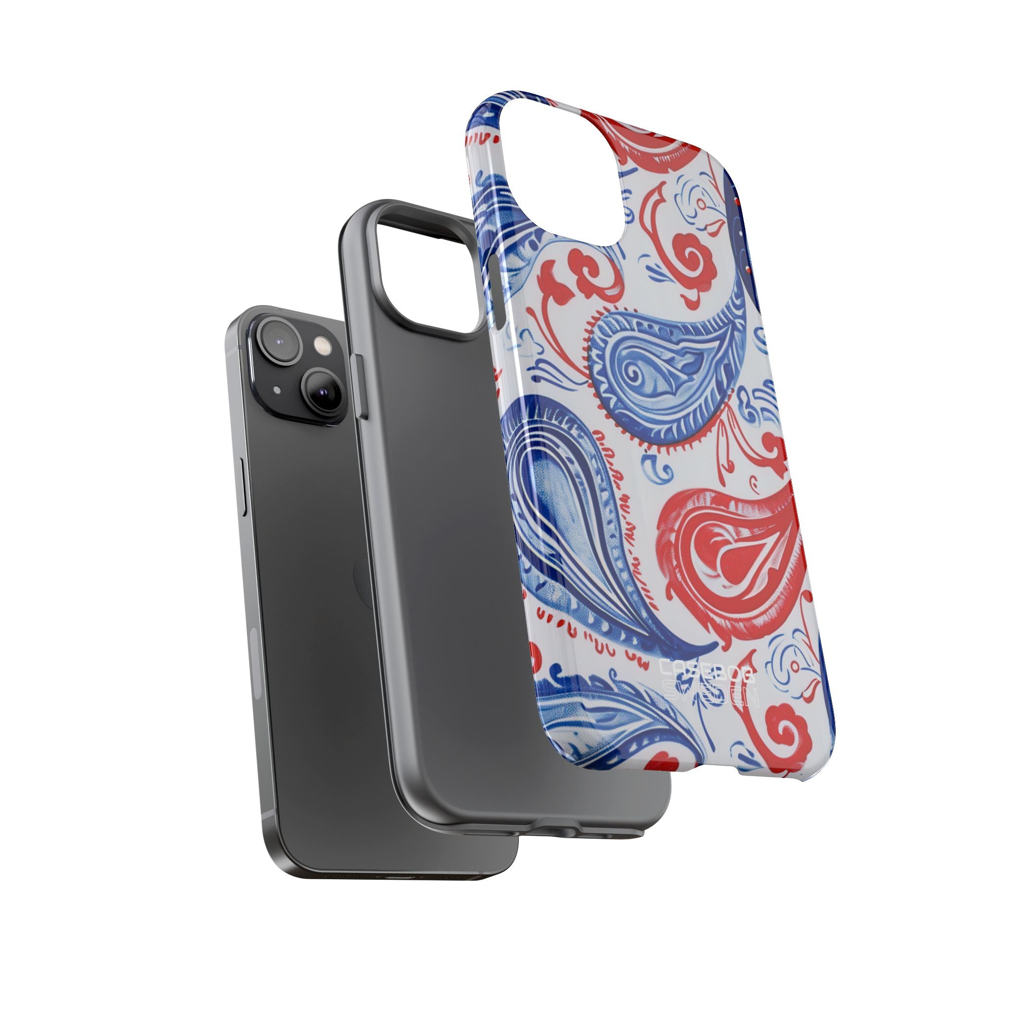 Vortici Paisley vivaci iPhone 14 - Tough